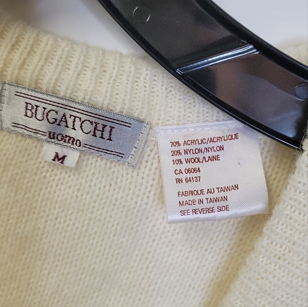 Bugatchi coastal grandma Knit  wool blend cardigan - Picture 6 of 10